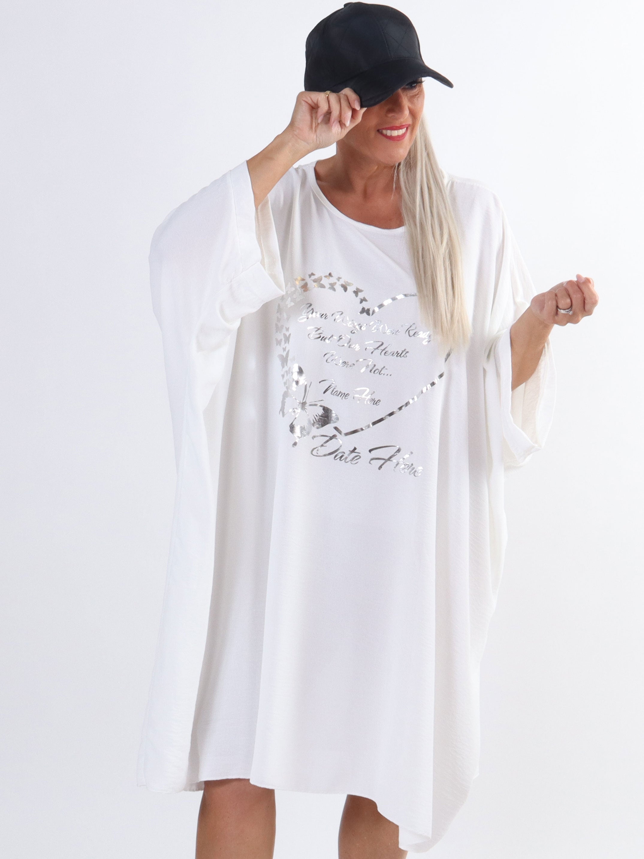 Hope - Oversize klänning i plus size med motiv